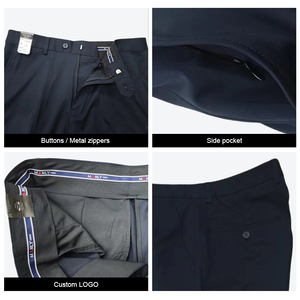 Pantalon de tailleur en lin de style italien pour hommes Robe décontractée mince de haute qualité avec décoration de taille personnalisée Méthode de tissage tricoté - Product Image 6