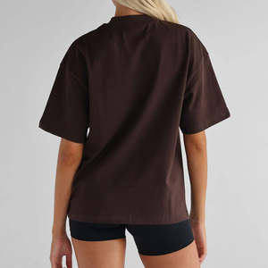 Camiseta informal de talla grande para mujer, logotipo bordado, estampado cómodo - Product Image 2