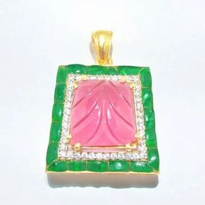 จี้เพชรเม็ดเดียวทับทิมสีเงินสเตอร์ลิงหลากสี92.5หรูหราสำหรับผู้หญิงมีเสน่ห์น่าดึงดูดเหนือกาลเวลาเหมาะสำหรับการสวมใส่สบายๆและเป็นทางการ - Product Image 3