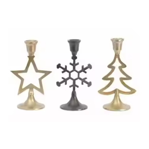 Bougeoir mural élégant en verre avec étoile en métal marocain pour décoration de fête de mariage et de maison - Product Image 2