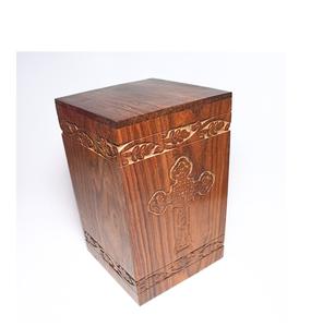 Handcrafted Wooden Urns for <b>Ashes</b> Cross Engraved Rosewood Urn for Human <b>Ashes</b> Pet Urns for <b>Dogs</b> <b>Ashes</b> - Product Image 4