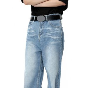 Personalizado al por mayor de la fábrica de los hombres de alta calidad de múltiples bolsillos caído entrepierna Denim recto holgado cargo pantalones de mezclilla - Product Image 6