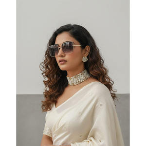 Gargantilla Kundan Meena con Diamantes Polki - Estilo Clásico para Fiestas, Chapada en Oro de 9K, Collar para Mujer de MILANO GEMS & JEWELLERY - Product Image 1