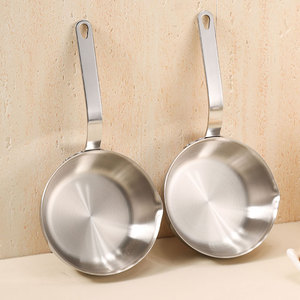 Mini Sartén <span class=keywords><strong>de</strong></span> Acero Inoxidable 304, Triple Capa, Fondo Plano, Apta para Gas e Inducción, para Huevos Fritos y Desayunos <span class=keywords><strong>Saludables</strong></span> - Product Image 2