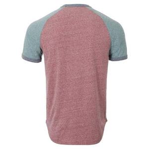 Camiseta Ringer de algodón de media manga para hombre, camisetas de cuello redondo con diseño personalizado y ribete de contraste para ropa de hombre, camisas de talla grande - Product Image 3