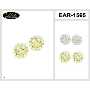 Orecchini lampadario moda cubetti di pietre colorate - Product Image 3