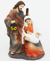 Ensemble de la Nativité de la Sainte Famille en résine, statue religieuse catholique peinte à la main, statue durable, figurine de Jésus, sculpture artistique