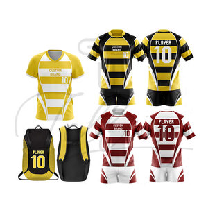 Ensemble d'uniformes de sport pour hommes entièrement personnalisable, respirant, impression numérique personnalisée, polyester/coton, léger, séchage rapide, été - Product Image 6