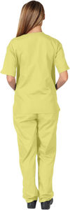 Uniformes médicaux à manches courtes vêtements uniformes infirmière femmes tissu gommages pantalons d'allaitement uniformes médicaux élastiques - Product Image 6