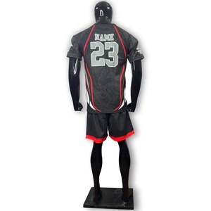 Conjunto de Camiseta y Pantalones Cortos de Rugby Personalizados, Pedido al por Mayor, Uniforme de Rugby Personalizado para Equipos Maoríes - Product Image 5