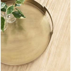 Plateau en métal décoratif pour servir, avec poignées latérales, pour la maison, l'hôtel, le restaurant, le café, le bar, l'affichage de mariage, qualité durable, XL - Product Image 6