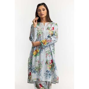 Conjunto de Camisa y Pantalón Dobby con Estampado Digital y Decoración de Botones IPS-24-16 - Product Image 4