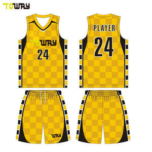 Uniforme de baloncesto de nuevo diseño personalizado de la mejor calidad 100% poliéster transpirable e impreso deportes uniforme de alta calidad - Product Image 4