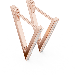 0.096 CT Elegant Round <b>Diamond</b> <b>Earrings</b> for Women 10K 14K 18K 22K Gold Plated Luxury Jewelry Wholesale and Custom Designs - Product Image 4