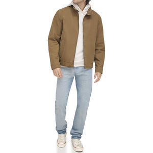 Chaqueta de trabajo para hombre 2025, chaqueta cómoda con forro de algodón resistente personalizada, chaqueta de trabajo con cremallera de lona para hombre - Product Image 4