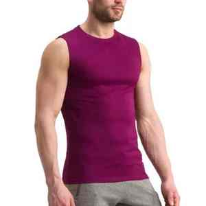 Débardeurs sans manches pour hommes de qualité supérieure pour la musculation et le fitness, vêtements de sport en gros, tricotés, respirants, 100% coton - Product Image 2