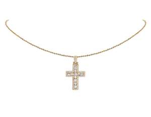 S925 Sterling Silver Moissanite Croix Pendentif pour Hommes et Femmes Hip Hop Diamant Bijoux - Product Image 3