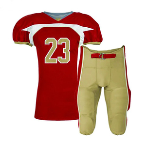 Conception personnalisée Uniforme de football américain Adultes Confortable Unisexe Maillot Shorts Haute Qualité Respirant Haut Bas Jeunes Joueurs - Product Image 1