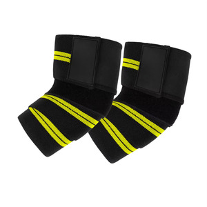 Bandes de Compression Respirantes pour Genoux avec Fermeture à Tirer, Épaisses, Protection Professionnelle pour l'Entraînement de Musculation et de Powerlifting en Salle de Sport - Product Image 2