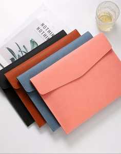 Sac de rangement en cuir véritable Vintage Faux cuir A4 pour documents, grande capacité, double couche, pour la protection des fichiers et des ordinateurs portables. - Product Image 2