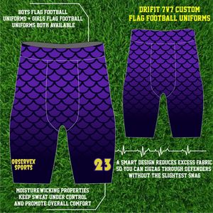 Conjunto de Uniforme de Flag Football Hecho a Medida |   Ropa Deportiva Unisex sin Mangas, Transpirable, Sublimada, de Secado Rápido y que Absorbe la Humedad - Product Image 4