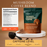 OEM Personalizado, Café de Hongos en Polvo 8 en 1, Mezcla para la Salud Cerebral con Melena de León, Chaga, Shiitake, Maitake, Cola de Pavo, a Granel
