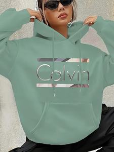 Mode femme Simple décontracté à manches longues haut Streetwear vêtements pull à capuche vêtements de sport femmes sweats à capuche sweats - Product Image 2