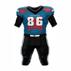 Camiseta de fútbol americano de manga corta Premium personalizable, transpirable y de talla grande para impresión por sublimación en verano - Product Image 1