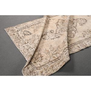 4.9x8.5 ft Vintage Turkish Rug, Large Rug, <b>Brown</b> <b>Wool</b> Rug - Product Image 4