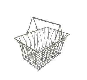 Usine en gros fer métal Art stockage treillis métallique panier multifonctionnel panier décoratif noir et or et couleur or Rose - Product Image 3