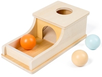 Jouets Montessori pour bébés de 6 à 12 mois, boîte de permanence d'objets, boule en bois, jouet pour les tout-petits d'âge précoce