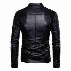 Italian Style Genuine Sheep <b>Leather</b> Biker Jacket for Women Breathable Crop <b>Trench</b> <b>Coats</b> Zipper Closure Wholesale for Winter - Product Image 3