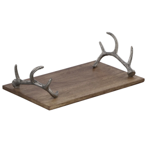 Bandeja de servicio de madera en forma de hoja disponible en forma y tamaño personalizados, uso como mesa para uso regular en hoteles domésticos, bandeja de uso - Product Image 6