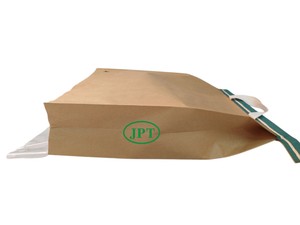 <b>Biodegradable</b> Unprinted Virgin Kraft Brown Paper Laminated Woven Bags Cotton Rope Handle Spout Top Sealing for Mineral <b>Packaging</b> - Product Image 3