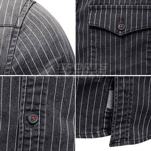 เสื้อยืดผ้าฝ้าย100% สำหรับผู้ชายเสื้อยีนส์สไตล์ใหม่สำหรับสวมใส่ลำลองทรงสลิมฟิตสำหรับฤดูร้อน - Product Image 4