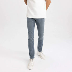 <b>Men's</b> <b>High</b> Street Style Regular Wash Mid <b>Waist</b> Custom Color <b>Jeans</b> Customized <b>High</b> Quality Streetwear for <b>Men</b> Boys - Product Image 3