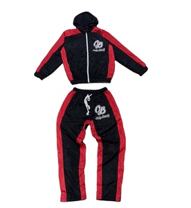 Fizay Enterprises Men's Winter Plus Size Thermal Printed Street Style Quick Dry Breathable <b>Polyester</b> <b>Tracksuit</b> Set Windbreaker - Product Image 3