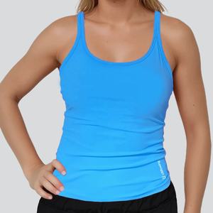 Chaleco deportivo de punto transpirable y antipilling de cintura alta para mujer, con estampado de letras, de Spandex/Poliéster, ajustado al cuerpo - Product Image 1