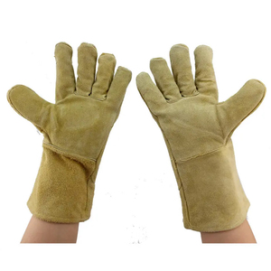 Meilleurs gants de travail de soudeur en cuir de vache résistant à la chaleur, respirants et antidérapants, très vendus - Product Image 3
