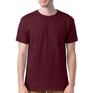 Camiseta de color púrpura del siguiente nivel de alta calidad con estampado de logotipo de marca para hombre, camiseta de estilo Hip Hop con logotipo personalizado de talla grande liso - Product Image 2