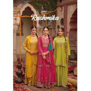 Qualité d'exportation Ensemble de costumes élégants de Salwar Kameez pakistanais à la mode haut de gamme pour femmes pour mariage et fête Options - Product Image 1