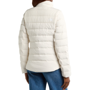 Chaqueta hinchada empacable para mujer, chaqueta de plumón impermeable elástica corta para mujer, cuello levantado ligero para invierno - Product Image 3