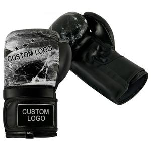 Guantes de boxeo de medio Dedo de calidad superior Mma Guantes de cuero de vaca genuino Muay Thai Guantes de combate de boxeo profesional - Product Image 2