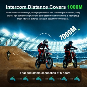 Ejeas Q8 xe máy Mũ bảo hiểm bluetooth lưới <span class=keywords><strong>intercom</strong></span> Tai nghe không thấm nước Moto Interphone Full-duplex xe máy intercomunicador - Product Image 6