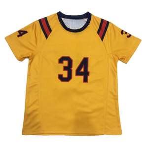 Maillot de football américain sublimé personnalisé fabriqué en 280 GSM Polyester Mesh respirant maillots d'uniformes de jeu pour les joueurs d'équipe - Product Image 1