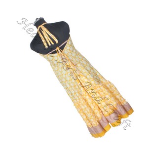 ชุดเดรสผ้าไหมอิบิซ่าส่าหรีสำหรับผู้หญิงชุดราตรีแขนกุดไม่มีแขน - Product Image 2