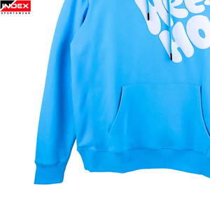 Sweat à capuche d'hiver à impression bouffante pour hommes à la mode 100% coton imprimé numérique fabriqué au Pakistan à bas prix - Product Image 3