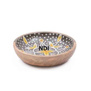 ชามไม้แบบชนบทชามเสิร์ฟคุกกี้เคลือบผิวชามเสิร์ฟอาหาร - Product Image 1