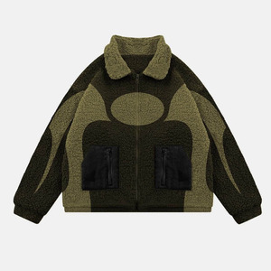 Service OEM Veste en polaire sherpa de luxe Best-seller Nouvelle arrivée Logo personnalisé Veste en polaire polaire pour homme Veste en fourrure d'hiver pour homme - Product Image 4