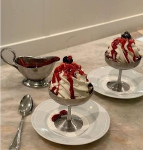 Cuencos para servir helados de acero inoxidable con acabado pulido de primera calidad perfecto para fiestas, postres, helados y golosinas familiares - Product Image 3